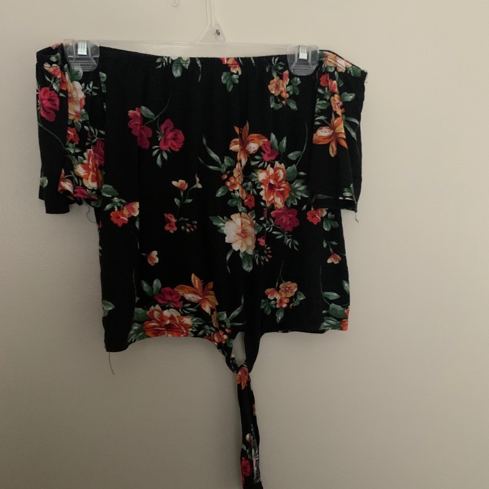 Off the shoulder crop top
